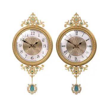 Europos Stiliaus Laikrodis Ramioje Dekoratyvinės Dailės Prabangos Žiūrėti Vario Laikrodis Baras Namų Dekoracijas Kambarį Įėjimo Dovana