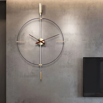 Europos Stilingas Sieninis Laikrodis Ramioje Modernus Miegamojo Mechanizmas Sieninis Laikrodis Pramonės Office Reloj Skaitmeninis Sumalti Apdailos Miegamasis