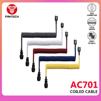 FANTECH AC701 Mechaninė Klaviatūra Apvynioti kabelį, tipas C, USB Laidas Laidas Mechaninė klaviatūra Aviatorius KOMPIUTERIO Aviacijos Jungtis