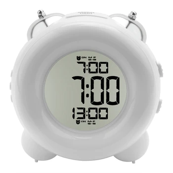 Garsiai Laikrodis Tiksi Ne Naktiniai Baterija Su Atidėjimo Dual Signalizacijos Naktį Šviesos Sunkiųjų Pabėgiai
