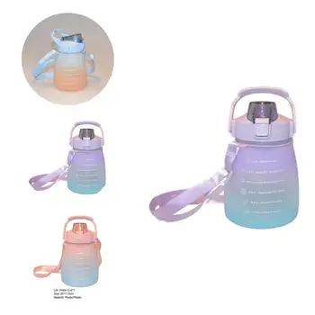 Gradientas Išvaizda 1300ml Praktinių Atidarykite Naudotis Vandens Butelis Plastikinis Vandens Butelis BPA-free Žygiai