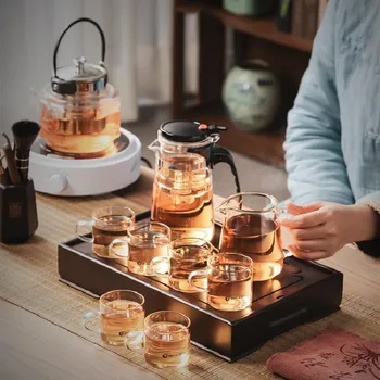 Japonijos Bambuko Arbatos Dėklas Ekologinio Draugiškas Vandens Saugojimo Sausas Burbulas Arbatos Dėklas Drenažo Arbatos Ceremonija Bandeja Virtuvės Teaware