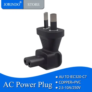 JORINDO Australija kištuką į IEC320 C7 AC Maitinimo Adapteris,AS 2 pin 8 Pav. formos sąsaja C7 Energijos konversijos plug