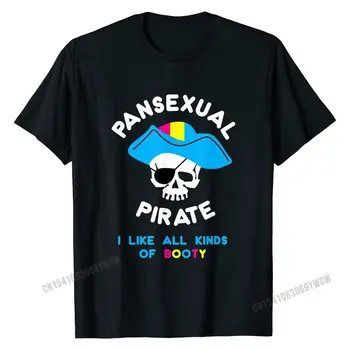 Juokinga Pansexual Piratų Grobis Marškinėliai LGBTQ Pasididžiavimas Dovana Vasaros Viršūnes Tees Medvilnės Jaunimo T Marškinėliai Vasarą Vyraujančių
