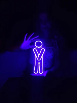 Juokinga, Vonios kambarys Neoninis Ženklas USB Powered už Kambario Dekoro, LED Neon Light Pritemdomi Naktį Šviesą Žaidimų Kambarys Vyras Urvas Sienos Menas