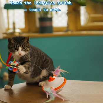 Juokingas Interaktyvus Katė Žaislas Drugelis Naudotis Elektros Sukasi Kačiukas Žaislai Katė Kibinimas su Katžolių ir Plunksnų Priedai