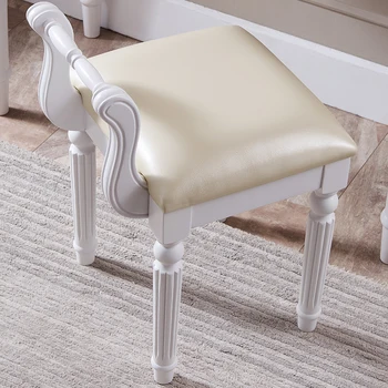 Kambariniai Išmatose Medžio Masyvo Tualetinis Staliukas, Kėdė Paprasta Šiuolaikinės Makiažas Kėdės Atlošas Europos Miegamasis Namų Baldai