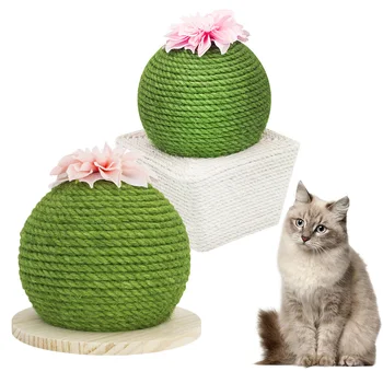Katė Vyriais Žalias Milžinas Kaktusas Ball Žaislas Produkto Nulio Pad Žaidimas Pet Dekoratyvinis Mezgimo Įdomu Namų Ūkio Produktai
