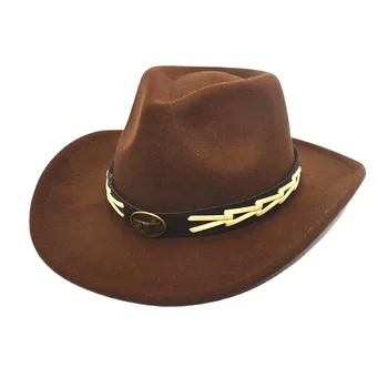Kaubojaus skrybėlę Vyrų ir moterų riteris garbanotas kraštų cowhead priedai Džiazo skrybėlę Saulėlydžio kelionės skrybėlę Riteris skrybėlę Kaubojaus skrybėlę cowgirl skrybėlę