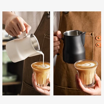 Kavos Pieno Putų Ąsotis Ąsotis 304 Nerūdijančio Plieno, Su Vidiniu Masto Latte Garo Kavos Dažų Procesas Virtuvės Kavinė Priedai