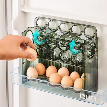 Kiaušinių talpinimo Šaldytuve Organizatorius Maisto Konteineriai Šviežių Kiaušinių saugojimo Atveju Laikiklis Dėklas Dozatorius, Virtuvė, Sandėliavimo Dėžės