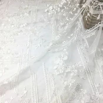 Kokybės gazas siuvimo Gražus modelis, siuvinėjimo medžiaga Aukštos kokybės, suknelė vestuvių suknelė 