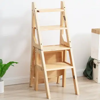 Kopėčių kėdė buitinės kopėčios sulankstomos kėdės dvejopo naudojimo kopėčių, taburetės patalpų laipiojimo pedalo laiptai daugiafunkcinis kėdė butaca