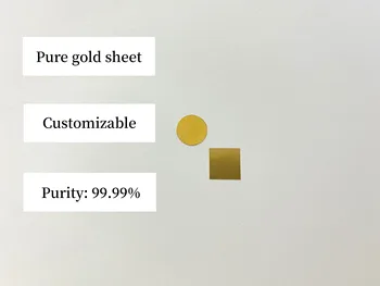 Laboratoriniai didelio grynumo aukso lakštai As darbo lapo Gryno aukso lakštai grynumas turinio 99.99％ gali būti pritaikyti ir sąskaita faktūra