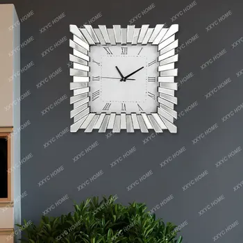 Laikrodis Veidrodėliai Šviesos Prabangūs Modernios Kūrybos Laikrodis Kambarį Apdaila Sienos Kabantys Sienų Apdailai Elektroninis Laikrodis