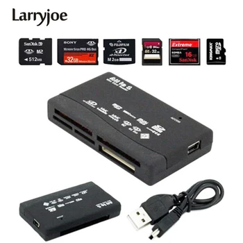 Larryjoe Naujausias Greičio 2.0 Mini Micro SD (T-Flash TF M2, USB, Atminties Kortelių Skaitytuvą, Plastikinė USB Kortelė Mini MFor Micro SD