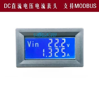LCD DC matuoklis skaitmeninis displėjus, dvigubas ekranas įtampos ir srovės temperatūra RS485 sąsaja, parama Modbus protokolas