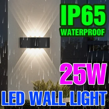 LED Sienos Lempos IP65 Vandeniui Lauko Sienų apšvietimo Aukštyn Žemyn Šviesos Už Kambarį Dekoruoti Miegamojo Lovos Šiltai Balta LED Lempa