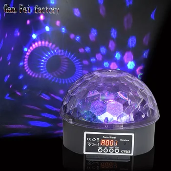 LED Šalies Žibintai Kristalų Magija RGB Sukasi Poveikis Diskoteka Kamuolys Lempos Garso Aktyvuotas Šokių aikštelėje DJ, Naktinis Klubas