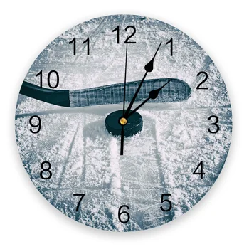 Ledo Ritulys Čiuožykla Laikrodis Kambarį Namų Dekoro Didelis Apvalus Sieninis Laikrodis Išjungti Kvarco Stalo Laikrodis Miegamasis Apdaila Sienos Žiūrėti