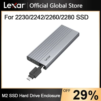 Lexar E10 Kietąjį Diską Atveju Dual Protokolo M2 NVMe/SATA SSD Atveju 10Gbps SSD Lauką USB3.2 Talpykloje USB-C USB-A, 2 M. 2280 SSD