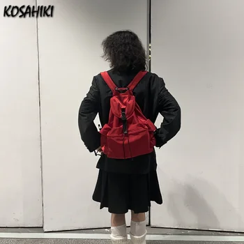 Madinga korėjos Mados Studentai Krepšiai Moterų Streetwear Visų Rungtynių Preppy Kuprinės Japonijos Y2k Estetinės Mados Schoolbags