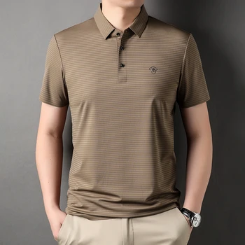 Mados dizaino prasme, verpalai dažyti vientisą raštą aplikacijos polo marškinėliai 2023summer naują atsitiktinis vyrų vientisos spalvos trumpomis rankovėmis T-shirt