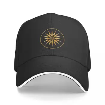 Makedonija Simbolis Aukso Beisbolo kepuraitę pėsčiųjų skrybėlę Derliaus gimtadienio Skrybėlė Vyras moters