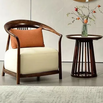 Medienos Fotelis Kambarį, Baldų Projektavimas, Biuro Kėdė, Patalpų Prabangus Naujas Kinų Stiliaus Sofa-Viena Kėdė Kėdė Ratas