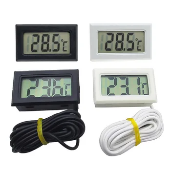 Mini Skaitmeninis LCD Patalpų Patogus Temperatūros Jutiklis Drėgmės Matuoklis Termometras su Drėgmėmačiu Indikatorius