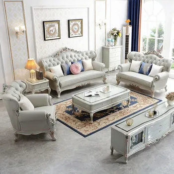 Modernių ir paprastų Amerikiečių šviesos prabanga natūralaus medžio, odos sofos derinys prancūzijos Europos stiliaus kambarį vila high-end sėlenos