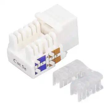  Modulio CAT5 Ethernet Modulis Jungtis Lengvas Montavimas su Dangteliais Galinių Ryšiui
