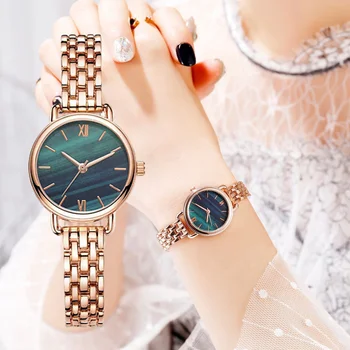 Moterų Laikrodžiai Nauja rožinė aukso, Sidabro Ponios Apyrankę Žiūrėti vyriški kvarcas suknelė laikrodį feminino reloj mujer kol saati