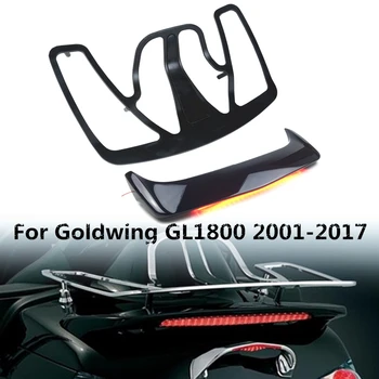 Motociklo Aliuminio Kamieno krosneles ABS Kamieno Spoileris Su LED Raudona Objektyvas Honda Goldwing GL1800 2001-2017