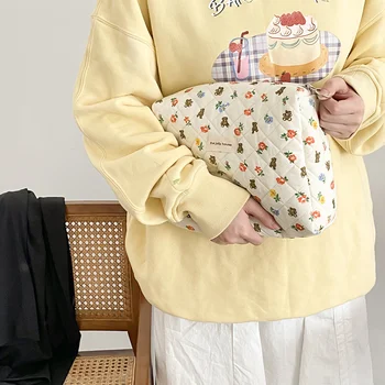 Nauja Siunta Makiažas Krepšiai Organizatorius Moterų Japonų Stiliaus Didelės Talpos Makiažas Krepšiai Lūpų Dažų Krepšiai, Rankinės Quilting
