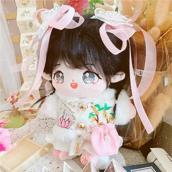 Naujas 20CM Kawaii Star Doll Daug Drabužių Cosplay Kostiumai, puošniai Apsirengti Mielas Pliušinis Lėlės Priedai Kartos Kpop EXO Idol 