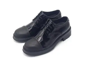 Naujas nėrinių derby atsitiktinis batai vyrams, suapvalinti tne natūralios odos juodi bateliai vyrai
