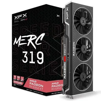 Naujas XFX Speedster MERC 319 AMD Radeon™ RX 6950 XT Black Žaidimų Grafikos Plokštę su 16 GB GDDR6, AMD RDNA™ 2