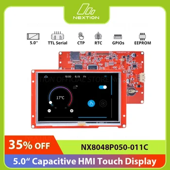 NEXTION NX8048P050-011C 5.0 Colių LCD-TFT Capacitive HMI Touch 
