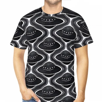 Ogee NSO Vasaros Mens T Shirts Užsienietis UFO Modelio 3D Atspausdintas Poliesteris Marškinėlius Greitai-džiovinimo Trumpas Rankovės Kvėpuojantis Drabužiai