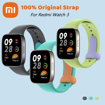 Originalus Dirželis Xiaomi Redmi Žiūrėti 3 Silikoninės Apyrankės Apyrankė Raudona mi Watch3 Smart Watchband europos sąjungos Oficialusis Dirželiai