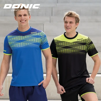 Originalus Donic Stalo Teniso Megztiniai Vyrams, Moterims, Ping Pong Drabužiai, Sportinė apranga marškinėliai 83201