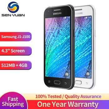 Originalus Samsung Galaxy J1 J100 3G Mobiliojo Telefono 4.3