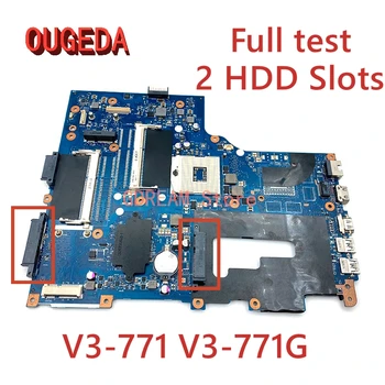 OUGEDA NBRYR11001 NB.RYR11.001 VA70 VG70 Acer aspire V3-771 V3-771G Nešiojamas Plokštė HM77 DDR3 su dviem HDD lizdai