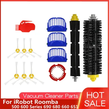 Pakeitimo Priedais Rinkinys, skirtas iRobot Roomba Dulkių siurblys, pagrindinis šepetys filtras 600 Serijos 690 680 660 650 651 & 500 Series