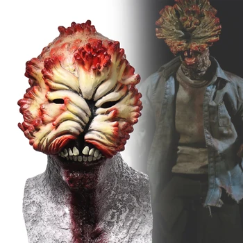 Paskutinis iš Mūsų Cosplay Clickers Kaukė Siaubo Žaidimas Halloween Zombie Šalmas Latekso galvos Apdangalai Maskuotis Šalis Unisex Kostiumas Prop