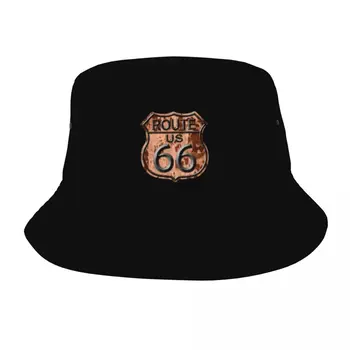 Pavasario Galvos Apdangalai Kelių 66 Priedai Kibirą Skrybėlės Unikali Vyrų Moterų Saulės, Skrybėlę, Bob Packable Žvejybos Bžūp Žygiai