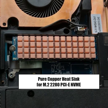PC Sąsiuvinis SSD Šilumos Kriaukle už M. 2280 2 PCI-E NVME su Šilumos Trinkelėmis Heatsink Kompiuterio Aušintuvas Vario Radiatorius Priedai