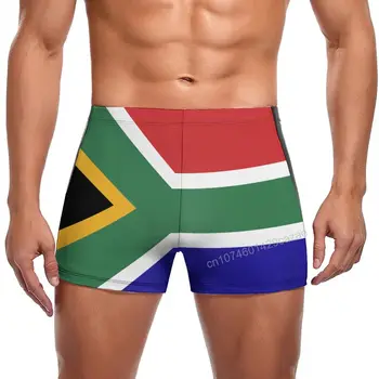 Plaukimo Glaudės Pietų Afrikos Vėliava Quick Dry Šortai Vyrams Maudytis Paplūdimyje Trumpas Vasaros Dovana