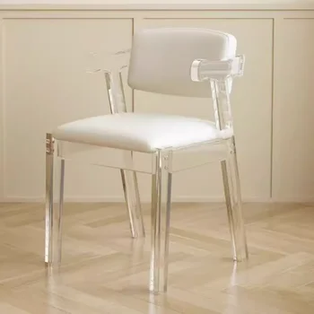 Porankiu Oda Valgomojo Kėdės Šiuolaikinės Skaidrus Šiuolaikinės Paprasta Akrilo Kėdė Dizaineris Lauko Silla Comedor Baldai
